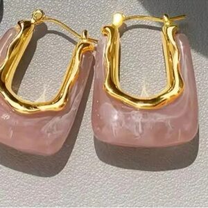 Vintage Casa Clara Andy Earrings Sweet Pink Gold Earrings